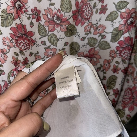 Max Studio -Sleeveless Floral Tunic Top Size Small - Picture 9 of 10